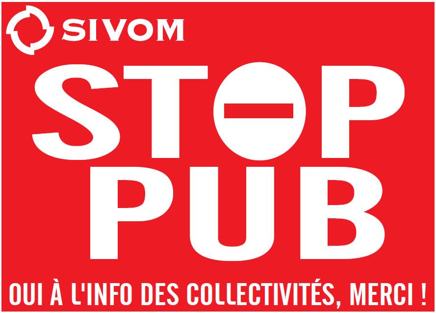 autocollant stop pub à imprimer SIVOM Vallée De L'Yerres Et Des Sénart
