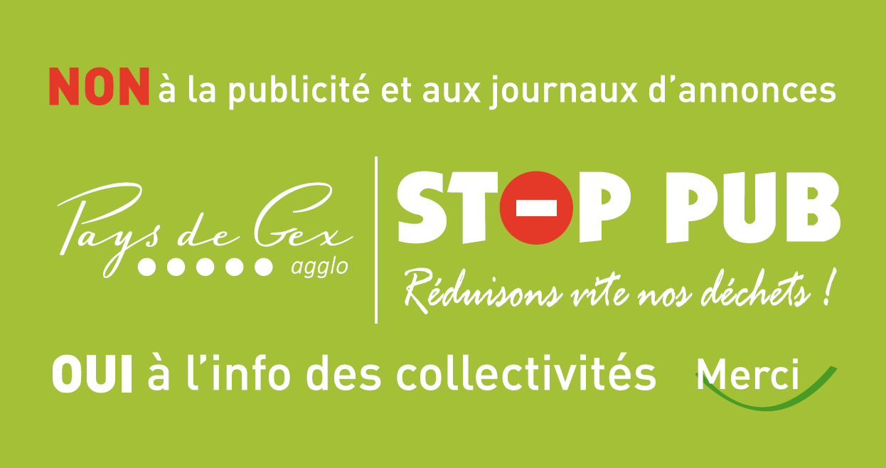 ou trouver autocollant stop pub Pays de Gex Agglo