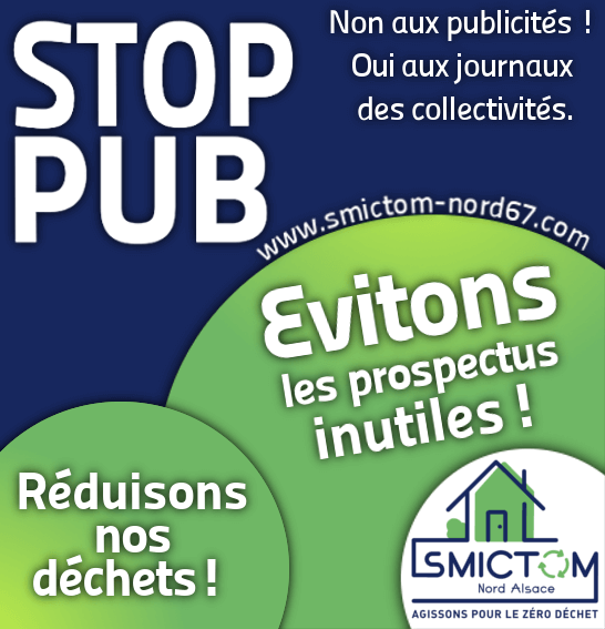 pourquoi mettre un autocollant stop pub SMICTOM Nord Alsace