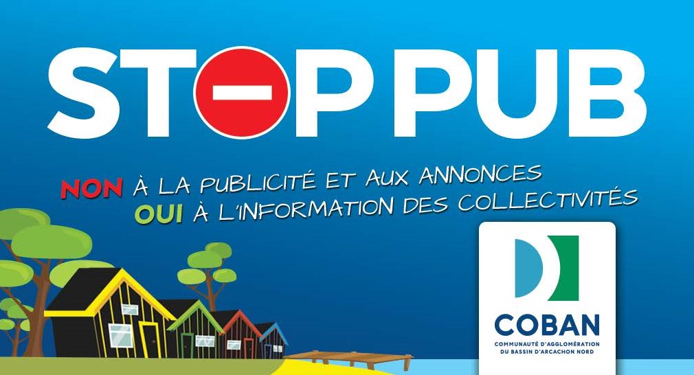autocollant stop pub gratuit COBAN